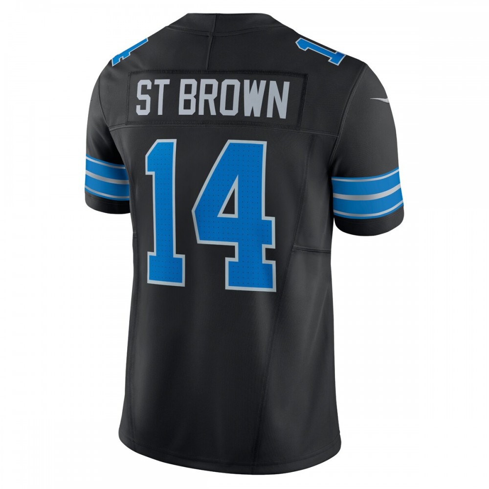 Amon-Ra St. Brown Detroit Lions Nike 2nd Alternate Vapor F.U.S.E. Limited Jersey - Black-Profan Arena